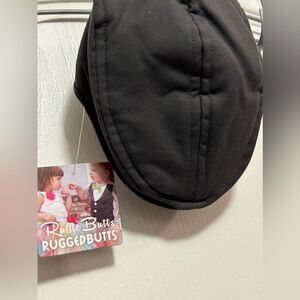 Ruffle butts adorable gray drivers hat cabbie golf baby hat 0-6 month infant NWT